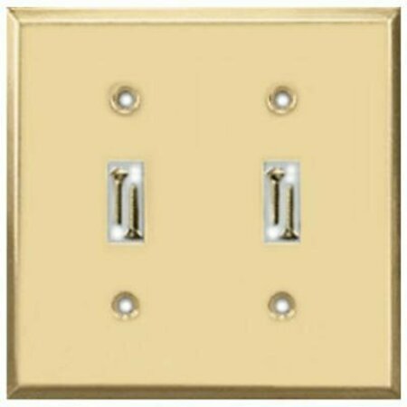 JACKSON Polished Brass Stamped Switch Wall Plate 9BS102